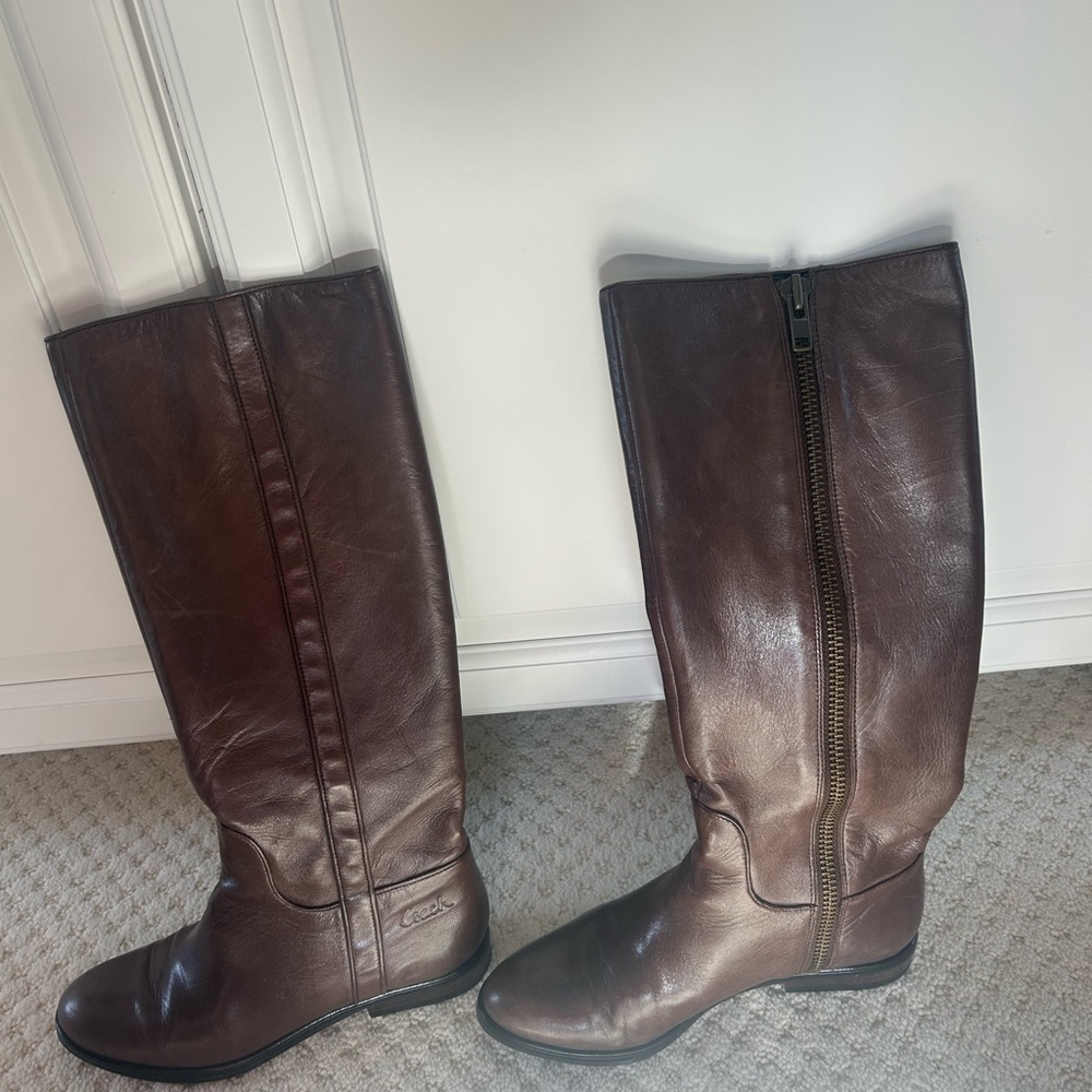 Coach Espresso Knee-High Boots - Picture 12 of 12